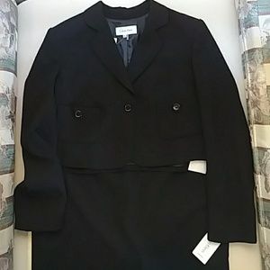 Calvin Klein Black 2pc Suit New With Tags